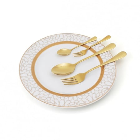 طقم 6 شوك حلى باللون الذهبي