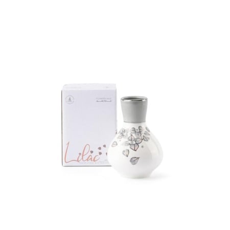 فازة صغيرة باللون الرمادي من مجموعة ليلك