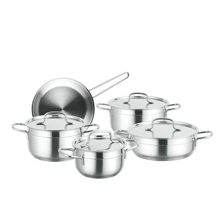 طقم قدور استينلس ستيل 9 قطع