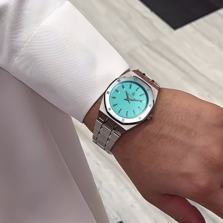 ساعة كاريزما الرجالية الفاخرة استيل تيفاني