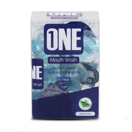 غسول فم ون بالكبسولات بنكهة النعناع 20 كبسولة 15مل