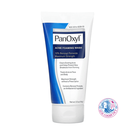 غسول رغوي لحب الشباب بنزويل بيروكسيد 10% من بانوكسيل - 156غ