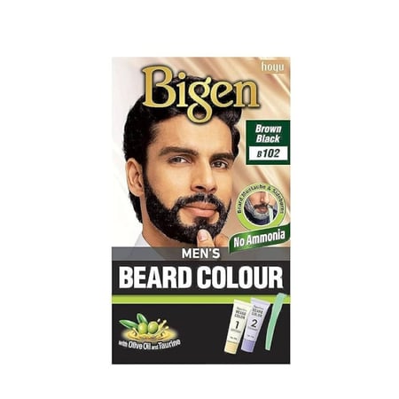صبغة لحية خالية من الامونيا للرجال من بيجن، بون اسود مائل الى اللون البني B102