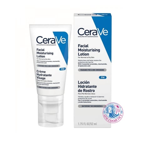 لوشن ترطيب الوجه الليلي مع حمض الهيالورونيك من سيرافي 52مل