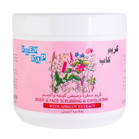 مقشر الوجه والجسم بخلاصة المشمش من كريم كاب، 500 مل، للجنسين