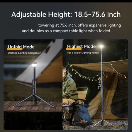 مصباح يدوي متعدد الوظائف 3 في 1 ، مغناطيسي LED