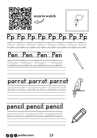 كراسة لتحسين الخط الإنجليزي