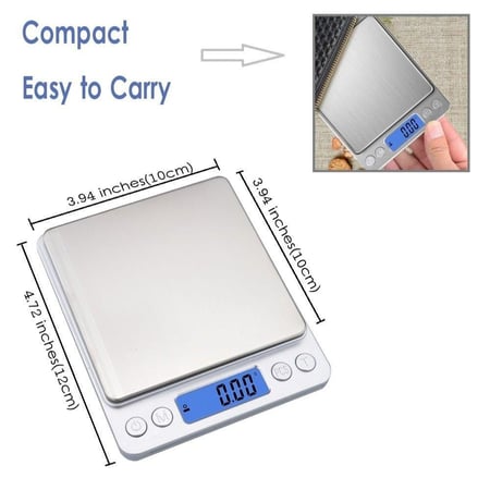 ميزان دقيق وتصميم نحيف بـشاشة LCD