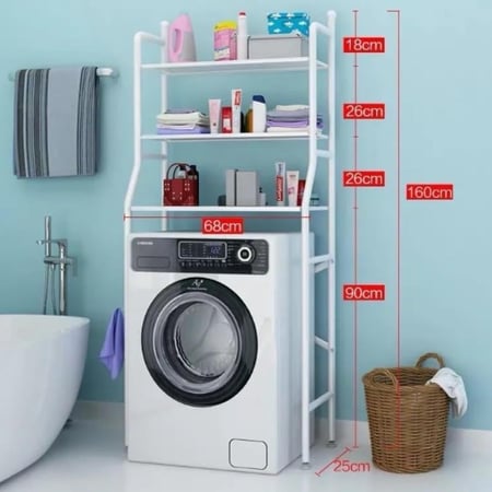 رفوف معدنية للحمام