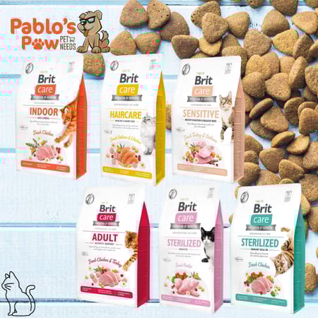 بريت كير اكل جاف بدون حبوب للقطط ايندور مضاد للتوتر - دجاج 2كج