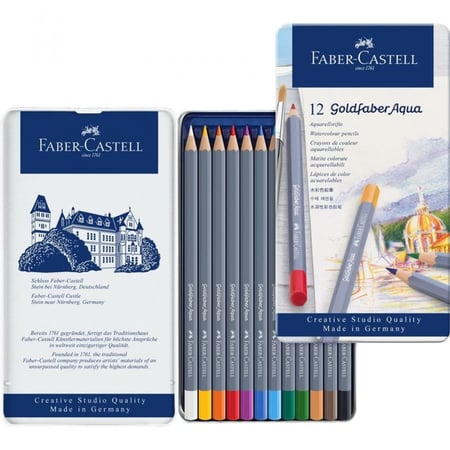 Faber Castell - أقلام ملونة مائية - ١٢ لون