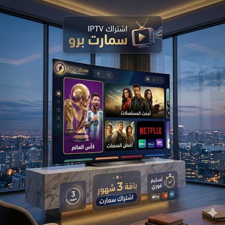 اشتراك IPTV سمارت برو لمشاهدة مباريات كأس العالم 2026 بجودة عالية وبث