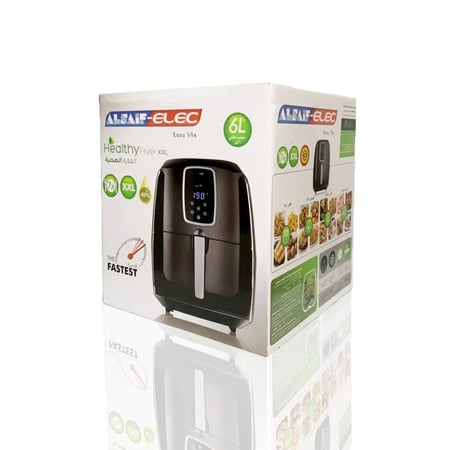 قلايه بدون زيت السيف ديجيتال اسود 6 لتر