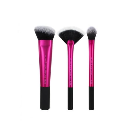 مجموعة فرش مكياج للنحت من ريل تكنيكس وردي 3 قطع