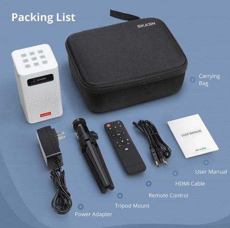 بروجكتر صغير محمول مع حقيبة
