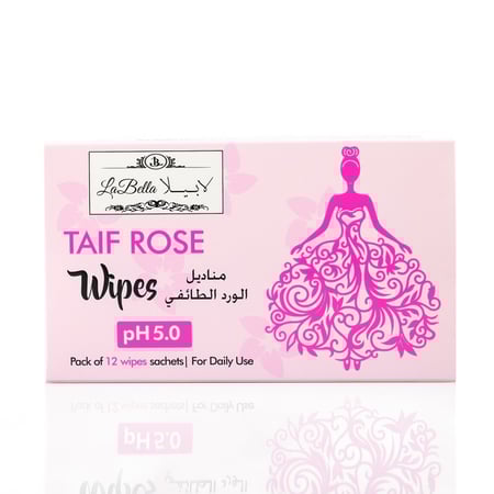 لابيلا مناديل نسائية بالورد الطائفي 12 مغلف فردي