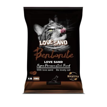 رمل قطط لوف ساند قهوه Love Sansd Cat Litter