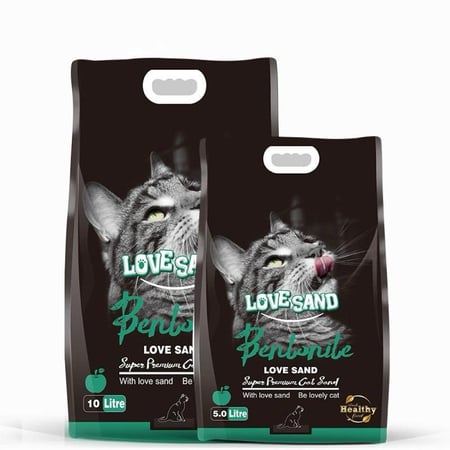 رمل قطط لوف ساند تفاح  Love Sansd Cat Litter