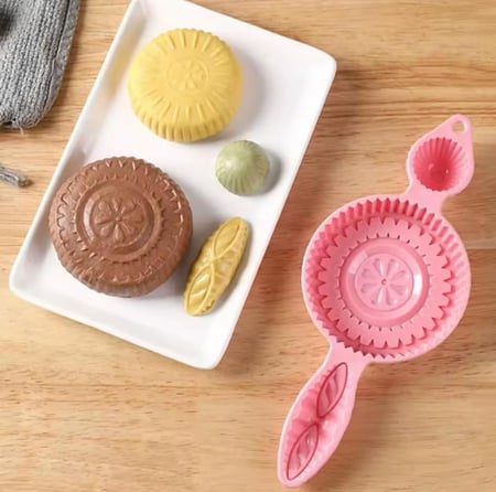 طقم قالب معمول بلاستيك (2 قطعة) شكل دائري بحجمين مختلفة