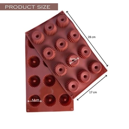 قالب سيليكون بتصميم مخطط | 12 تجويف