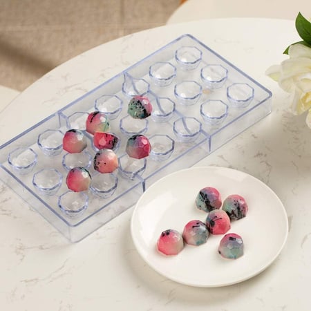 قالب شوكلاته اكليريك | جوهرة – 21 قسم