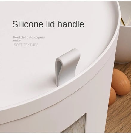 حافظة الرز والسكر والطحين الدائرية 6 كيلو