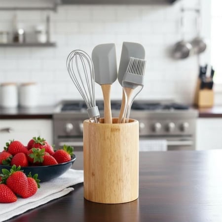 طقم مضرب بيض وفرشاة زيت وملاس كريمة (3 قطع)