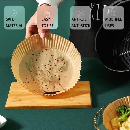 ورق القلاية الهوائية بالشكل الدائري 20/16سم (متوفر حجمين)