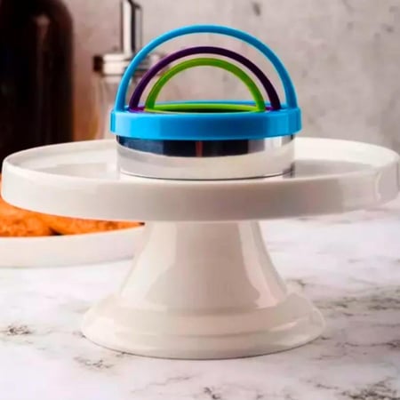 مجموعة قطاعات معجنات دائرية من 3 قطع (ساده)