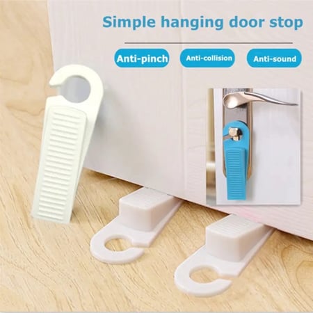 مجموعة مثبت الابواب المرنه والمضادة للانزلاق (4 حبات)