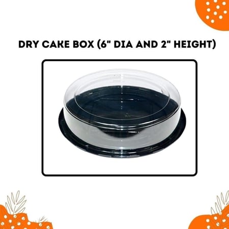 علب تشيز كيك بلاستيك (5 قطع) بقاعدة سوداء وغطاء شفاف | ارتفاع 6.5سم (متوفر ٣ احجام)