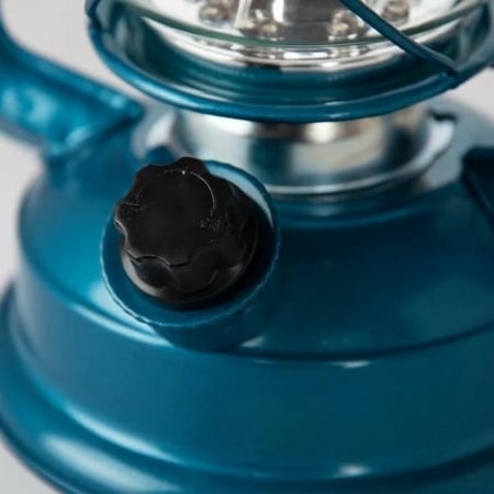 فانوس (سراج) تراثي بطارية | ازرق/نحاسي (متوفر حجمين)