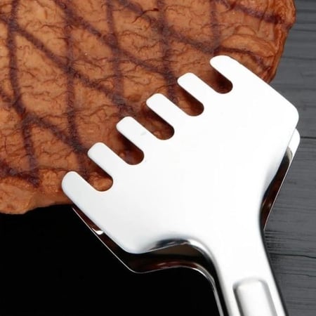 ملقط طعام استيل متعدد الاسنان (29سم)