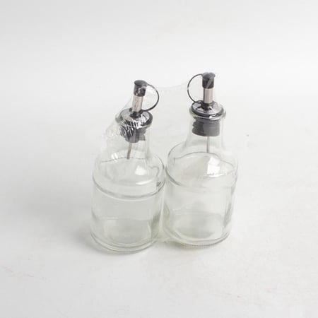 طقم مزيته زجاج للزيت والخل | 2 قطعة | متوفر موديلين