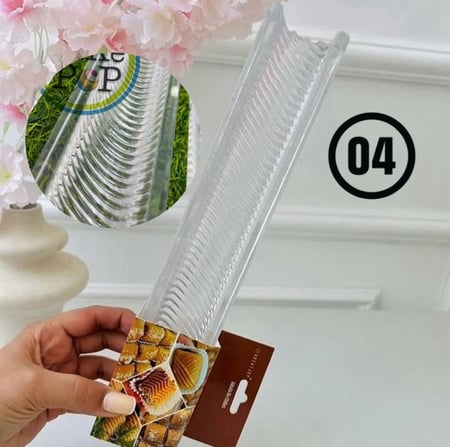 قالب معمول وبسكويت اكريليك شفاف طويل | 3.5X27سم (متوفر 4 موديلات)