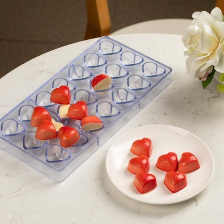 قالب شوكلاته اكليريك | قلب – 21 قالب