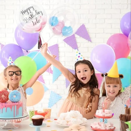 عصا بالون شفافة | 30 قطعة