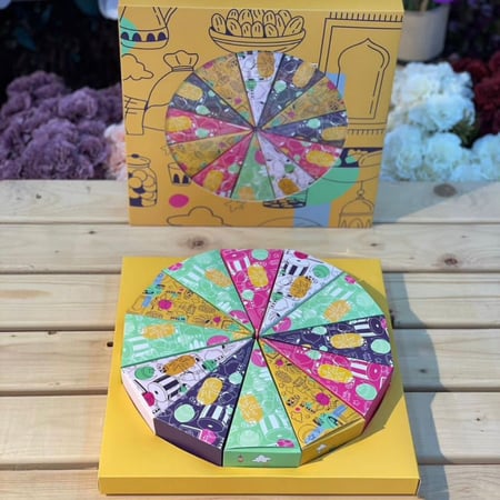 بوكس توزيعات العيد بشكل كيكة (12 حبة)