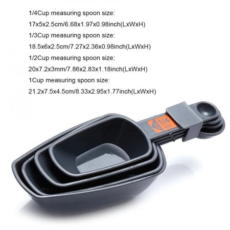 طقم ملاعق قياس (4 قطع)