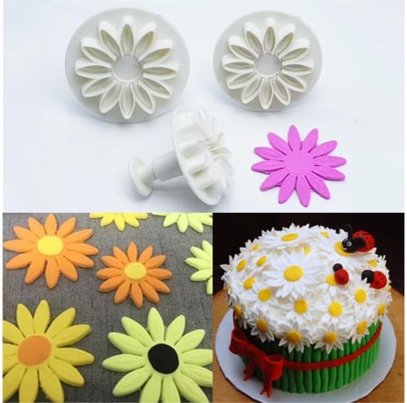 مكبس بسكويت زهرة الشمس | 3 قطع | متوفر مقاسين