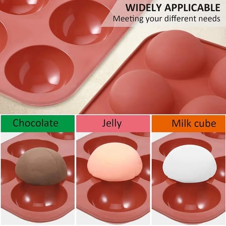 قالب سيليكون قبه نصف دائرة - 3 سم (70 تجويف)