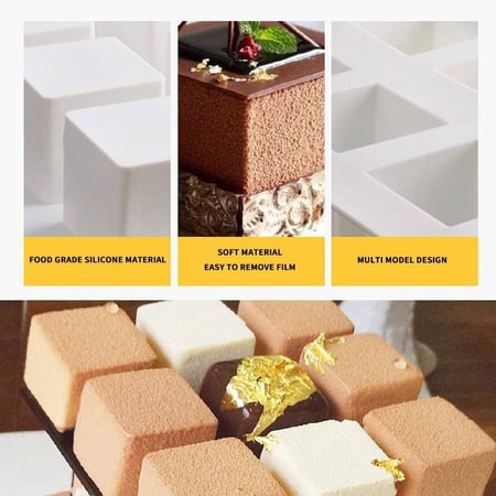 قالب سيليكون مربع - 5.8X5.8سم - عمق 4سم