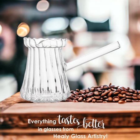 ركوة قهوة من الزجاج المقاوم للحرارة | 350مل