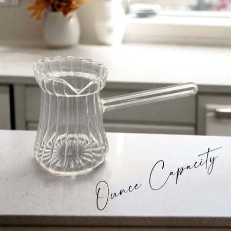 ركوة قهوة من الزجاج المقاوم للحرارة | 350مل