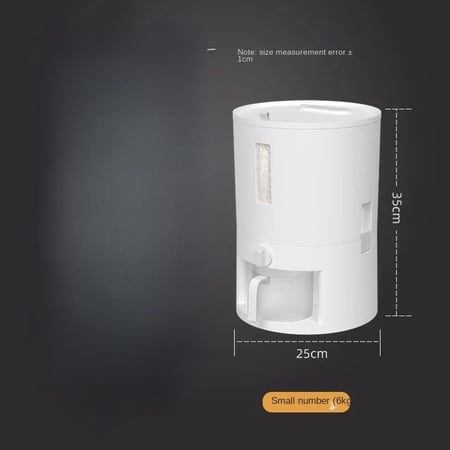 حافظة الرز والسكر والطحين الدائرية 6 كيلو