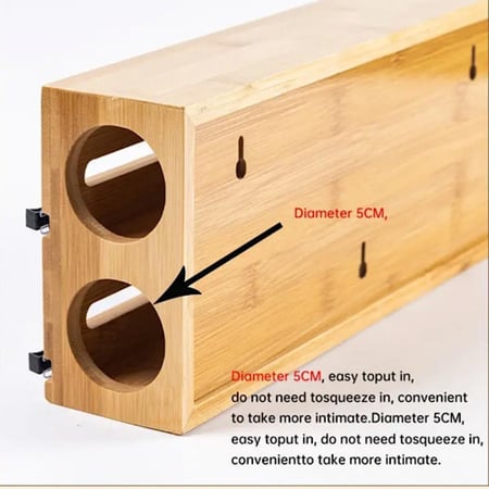حامل خشبي لتنظيم القصدير والنايلون وورق زبده | مفرد وثنائي وثلاثي
