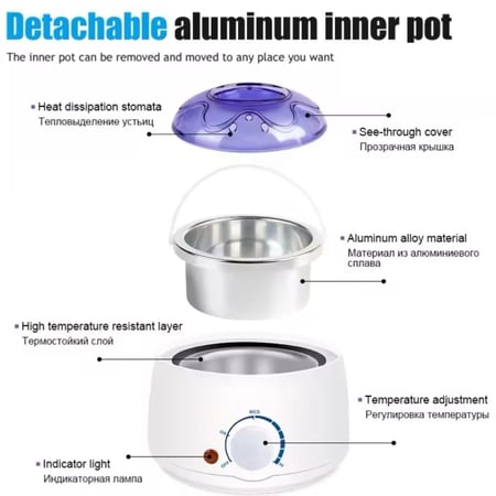 جهاز تسخين شمع كهربائي دائري بسعة 400مل
