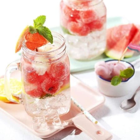 قالب ثلج سيليكون مع بلاستيك مقاس صغير | 2 قطعة