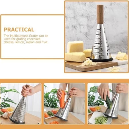 مبشرة محمولة باليد بشكلها المخروطي وشفرات حادة من الستانلس ستيل و بثلاثة جوانب للاختيار من بينها