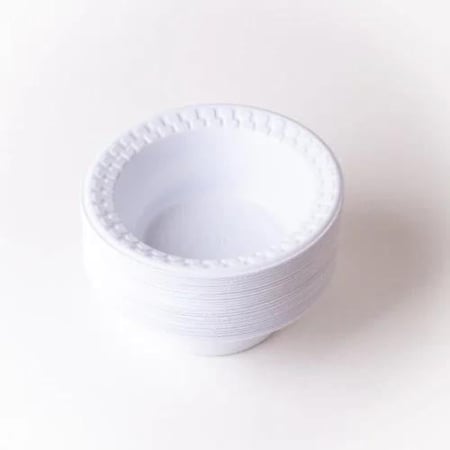 صحون بلاستيك (50 قطعة) للشوربة | مقاسات متعددة